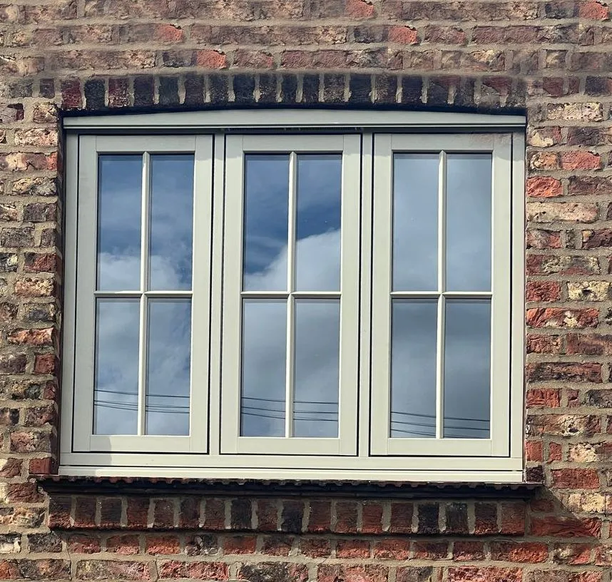 pebble grey flush window