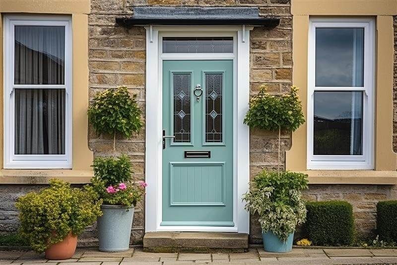 natural stone house composite door