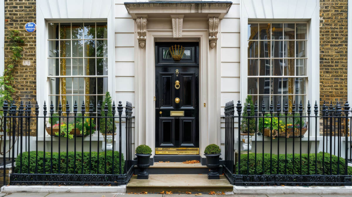 Black Front door